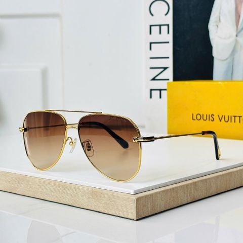 KÍNH RÂM NAM NỮ L V DÁNG PILOT VIỀN KIM LOẠI MONOGRAM LENS