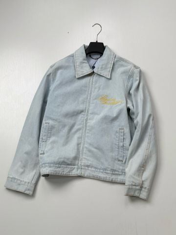 ÁO KHOÁC DENIM NAM L V WORKWEAR BLOUSON THÊU HOA KHỔ LỚN