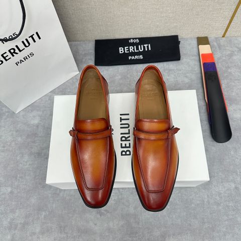 GIÀY NAM BERLUTTI LOAFER LORENZO PATINA NÂU HỔ PHÁCH
