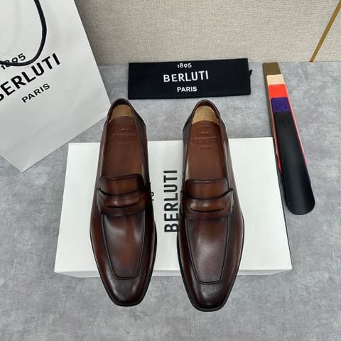 GIÀY NAM BERLUTTI LOAFER LORENZO PATINA NÂU HỔ PHÁCH