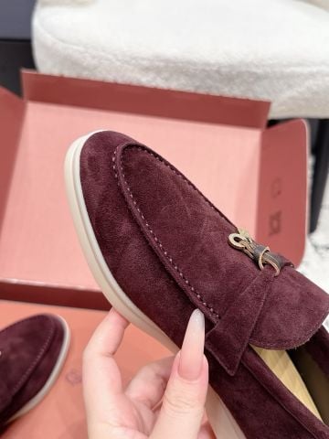 GIÀY LOAFER NAM NỮ L P SUMMER CHARMS WALK DA LỘN PHOM ĐẾ BẰNG