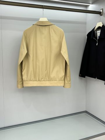 ÁO KHOÁC NAM BURBERR*Y PHIÊN BẢN 2025FW LÓT KẺ & THÊU CHIẾN MÃ