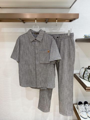 SET ÁO SƠ MI QUẦN DÀI NAM LP CHẤT TENCEL PHA LANH