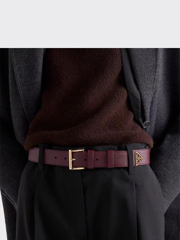 THẮT LƯNG NAM NỮ PRD SAFFIANO PHOM BẢN 3.5CM