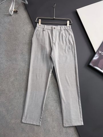 QUẦN TÂY NAM B C LEISURE FIT VẢI LINEN PHA TENCEL, CẠP CHUN ẨN
