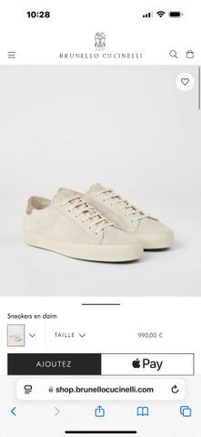 Giày thể thao nam BRUNELO* CUCINELI* - Suede Low-Top Sneaker