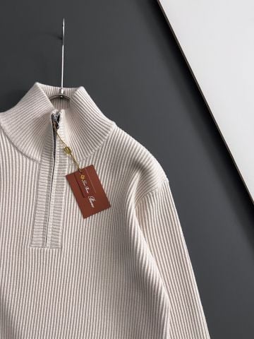 ÁO LEN NAM LP KHÓA KÉO NỬA CỔ – DỆT GÂN NỔI SIGNATURE,