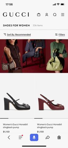 GIÀY CAO GÓT GUCC HORSEBIT SLINGBACK PUMP – GÓT VUÔNG CAO CẤP