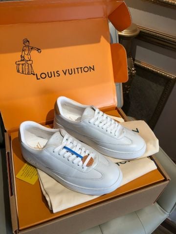GIÀY SNEAKER NAM NỮ L V FLASH PHOM LOW-TOP DA BÊ TRƠN CẤU TRÚC SACCHETTO