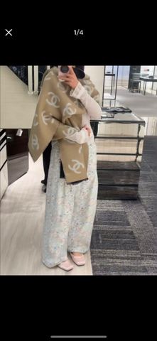 KHĂN LEN NAM NỮ CH LOGO DỆT 2 MẶT SANG TRỌNG*