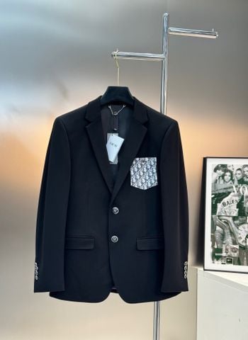 ÁO VEST NAM DIORR PHOM SLIM ĐEN CAO CẤP – TÚI NGỰC HỌA TIẾT OBLIQUE SIGNATURE* 2050k (HÀNG ORDER QUỐC TẾ)