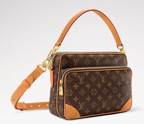 TÚI NAM L V NIL GM MONOGRAM PHOM MESSENGER CỔ ĐIỂN VIỀN DA NGẢ MÀU