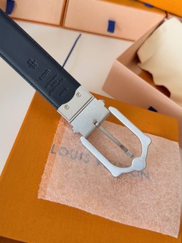 THẮT LƯNG NAM LV* DAMIER XÁM ĐEN HAI MẶT ĐỘC ĐÁO CHẤT RIÊNG