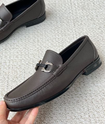 GIÀY LOAFER NAM S F GANCINI BIT DA VÂN HẠT PHOM BUSINESS CASUAL LỊCH LÃM