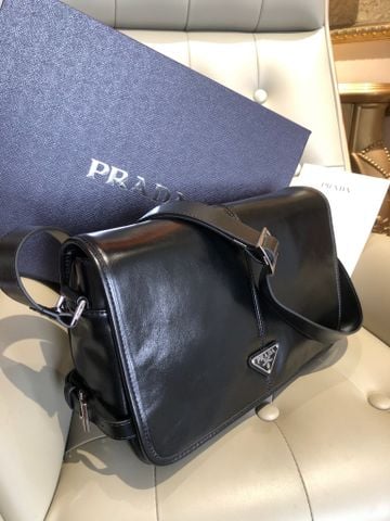 TÚI ĐEO CHÉO UNISEX PRD DÁNG POSTMAN DA OIL WAX BÓNG TỰ NHIÊN