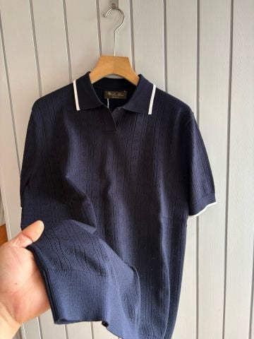 ÁO POLO NAM LP DỆT JACQUARD HỌA TIẾT KIM CƯƠNG CỔ BẺ VIỀN TƯƠNG PHẢN