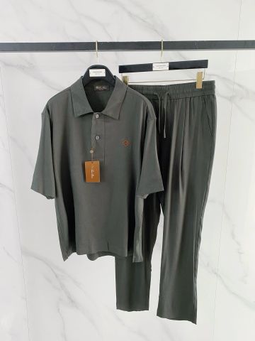 BỘ NAM LP RELAXED TAILORING CO-ORD SET ÁO POLO CỔ BẺ + QUẦN EASY PANTS PHOM GỌN SANG