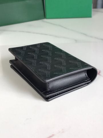 VÍ CARD HOLDER NAM NỮ GYD DÒNG GẬP MỎNG HỌA TIẾT CANVAS PHỦ BÓNG