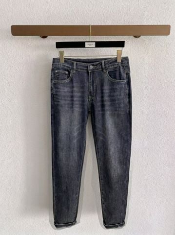 QUẦN JEANS NAM L V MONOGRAM WASHED DENIM – PHOM STRAIGHT TAPERED, DENIM WASH DÀY DẶN