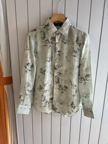 ÁO SƠ MI NAM L P LINEN FLORAL PRINT – HỌA TIẾT ABSTRACT FLORAL
