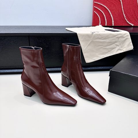 BOOT NỮ YSL*  DA NÂU GÓT VUÔNG THANH LỊCH