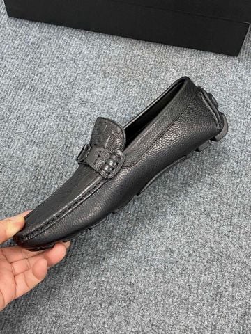 GIÀY MOCCASSIN NAM DR DẬP NỔI HỌA TIẾT TONAL KHÓA KIM LOẠI FORM MỀM SANG TRỌNG
