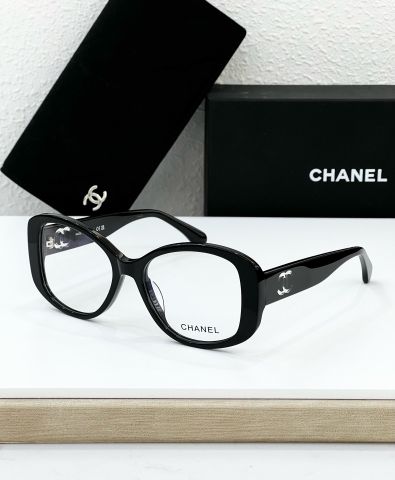 KÍNH MẮT NỮ CHNEL* GỌNG ACETATE ĐEN BÓNG, LOGO CC SANG TRỌNG