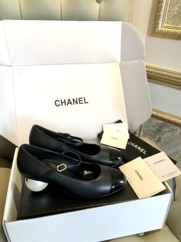 GIÀY CAO GÓT MARY JANE CN  GÓT NGỌC TRAI 5.5CM – CAP-TOE 2-TONE