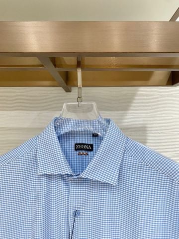 ÁO SƠ MI NAM CARO MICRO CHECK CỔ BẺ TAY DÀI THÊU TINH XẢO