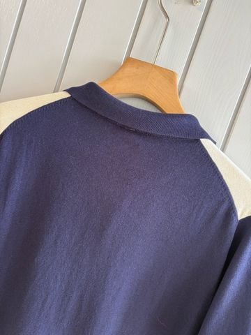 ÁO POLO NAM LP DỆT KIM JACQUARD QUẢ TRÁM PHỐI MẢNG TƯƠNG PHẢN