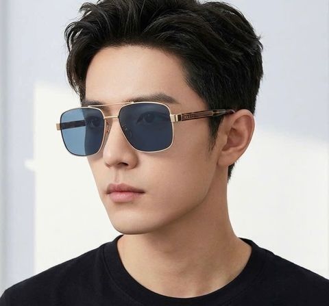 KÍNH MẮT NAM NỮ GC DÁNG AVIATOR GỌNG KIM LOẠI THANH MẢNH CÀNG HỌA TIẾT