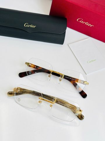 KÍNH MẮT NAM NỮ Cartier* GỌNG SỪNG SANG TRỌNG