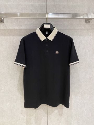 ÁO POLO NAM LP LOGO HUY HIỆU NGỰC CỔ DỆT TƯƠNG PHẢN PHOM GỌN SANG TRỌNG