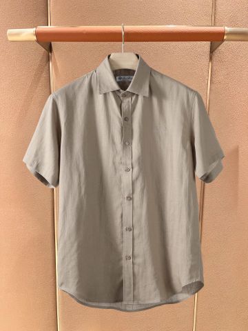 ÁO SƠ MI NAM LP LINEN 100% TAY NGẮN PHONG CÁCH RESORT THANH LỊCH 1