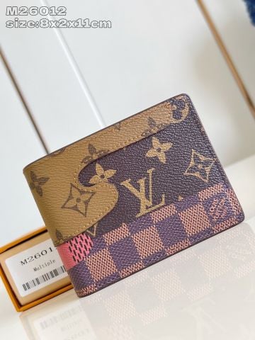 VÍ NAM L*V  SLENDER MONOGRAM LANDSCAPE PHỐI DAMIER REVERSE – PHIÊN BẢN CAO CẤP*