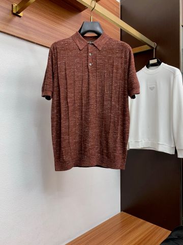ÁO POLO NAM LP DỆT KIM THIÊN TƠ MELANGE VÂN DỌC THANH LỊCH