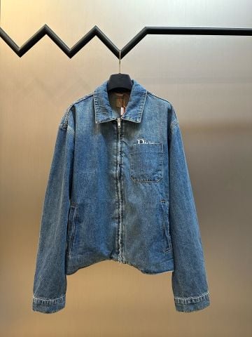 ÁO KHOÁC DENIM NAM D DÁNG BLOUSON PHOM RELAXED HIỆU ỨNG WASH CỔ ĐIỂN