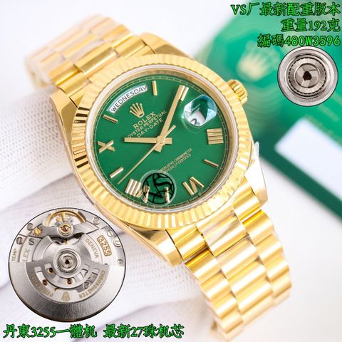 ĐỒNG HỒ NAM RLX DAY-DATE 40MM “BÀN CƯỢC XANH” V2 MK1 –