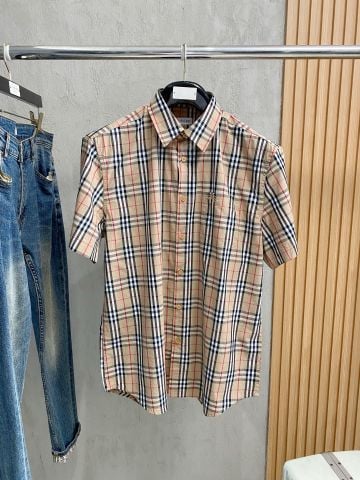 ÁO SƠ MI NAM BBR CHECK POPLIN TAY NGẮN PHOM SUÔNG GỌN SANG