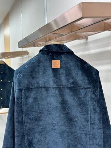 ÁO KHOÁC NAM L V PHOM TRUCKER NHUNG JACQUARD