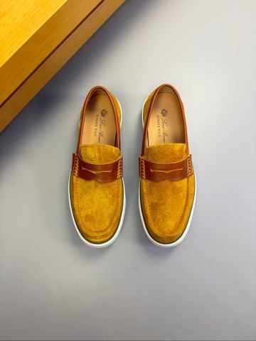 GIÀY SLIP ON NAM DA LỘN PHỐI DA BÊ VÂN HẠT – ĐẾ TRẮNG THỂ THAO SIÊU NH