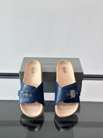 SANDAL NAM BLCG QUAI DA BẢN LỚN PHỐI KHÓA KIM LOẠI ĐẾ CORK ÔM CHÂN