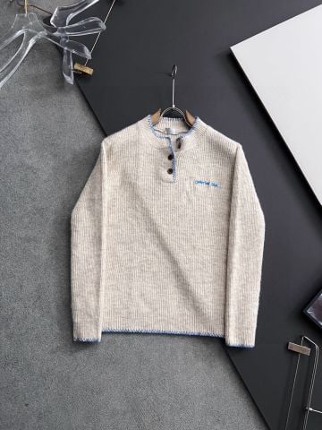 ÁO LEN NAM CD DÁNG HENLEY PHỐI VIỀN NỔI – LEN Ý NHẬP KHẨU