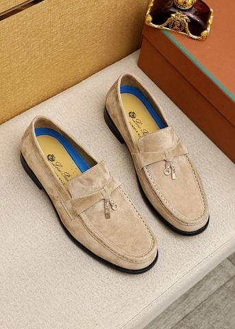 GIÀY LOAFER NAM L P PHOM APRON TOE DA BÊ NHÁM, CHI TIẾT KHÓA NHỎ TINH TẾ