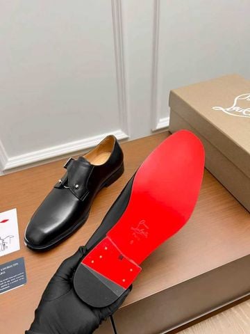 GIÀY DERBY NAM C L CHAMBELISS dáng mũi almond (almond toe last), DA BÊ CAO CẤP