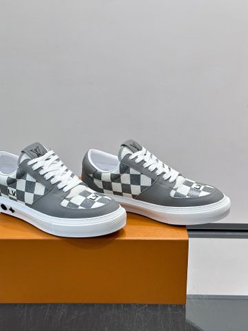 GIÀY SNEAKER NAM L V BEVERLY HILLS PHỐI HỌA TIẾT DAMIER TRÊN DA BÒ MỀM