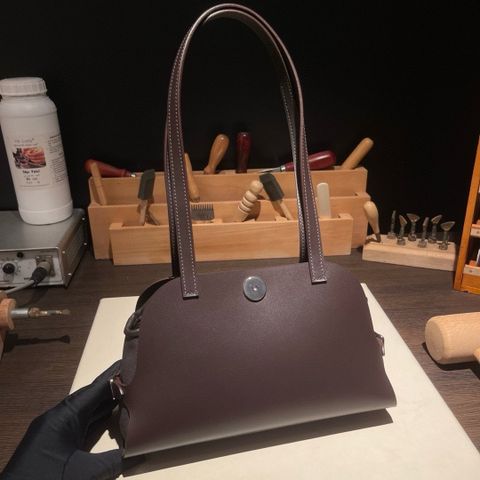 TÚI XÁCH NỮ HERM TABLIER SELLIER 26CM DA HUNTER GOLD