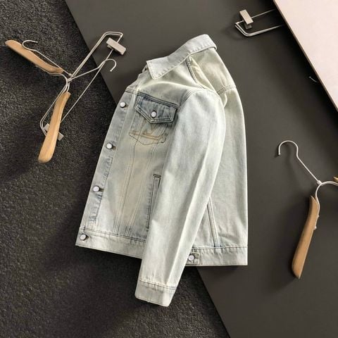 ÁO KHOÁC JEANS NAM L*V * WASH XANH NHẠT