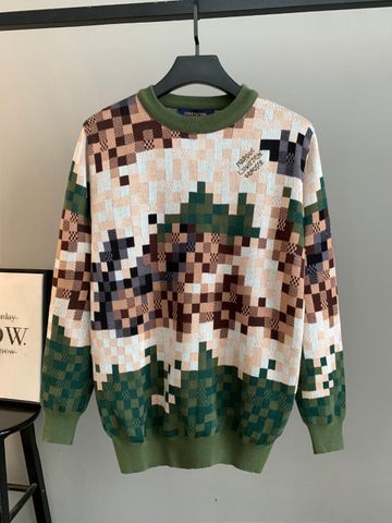 ÁO LEN UNISEX LV* HỌA TIẾT PIXEL DỆT NỔI CAO CẤP