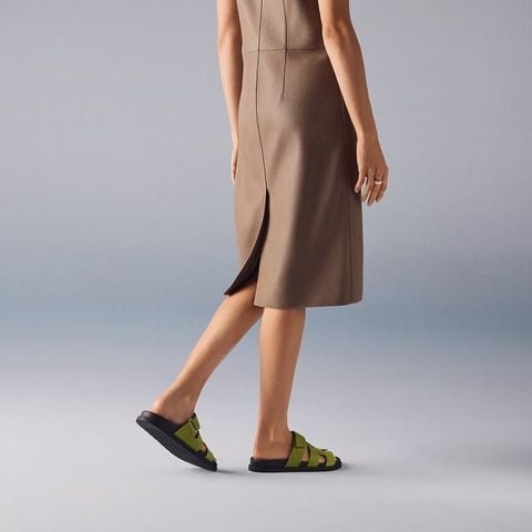 SANDAL NAM NỮ H M DÁNG CHYPRE DA LỘN ÔM CHÂN SANG GỌN